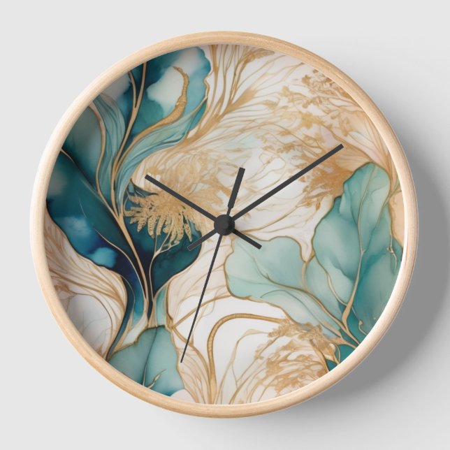 Horloge Photo de famille personnalisée (Recto)