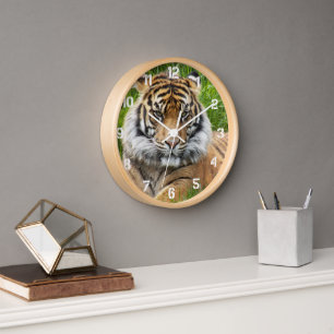 Horloge Photo de la faune du tigre de Sumatran