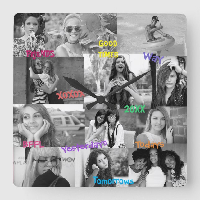 Horloge photo inspirée par les amis HAMbWG (Recto)