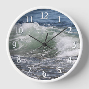 Horloge Photo Ocean Waves Beach Coastal