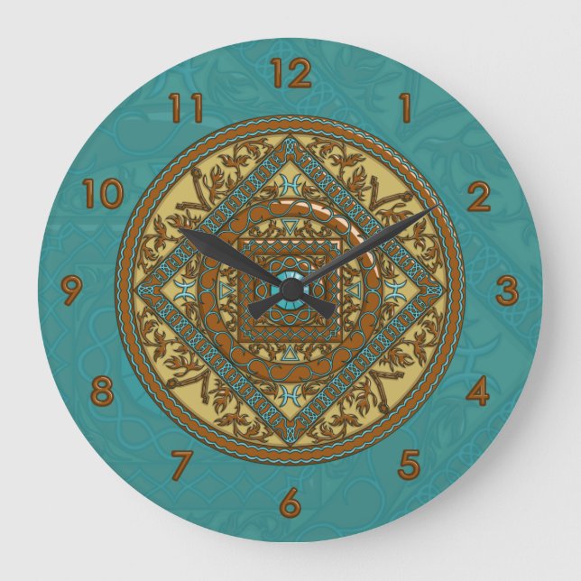Horloge Pisces Mandala (Recto)