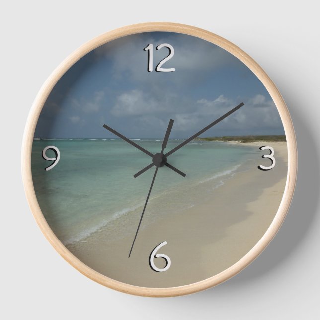 Horloge Plage d'Aruba II Magnifique paysage naturel (Recto)