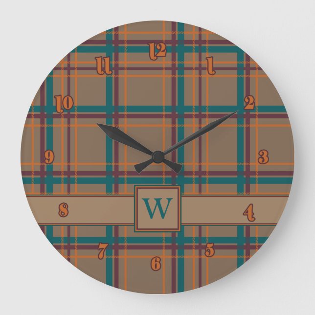 Horloge Plaid Chic Automne (Recto)