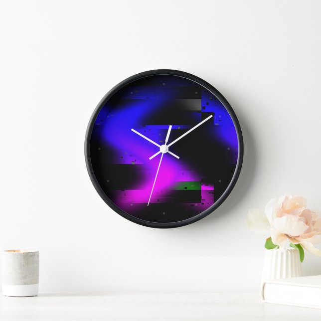 Horloge Plasma noir brillant (Maison)