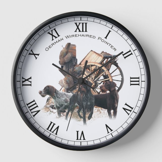 Horloge  Pointer allemand à poil dur (Recto)