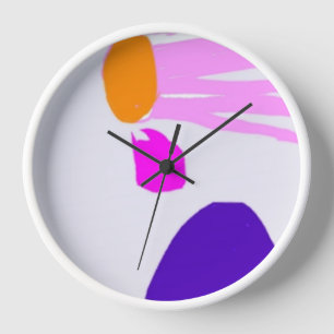 Horloge Points de couleurs en gras