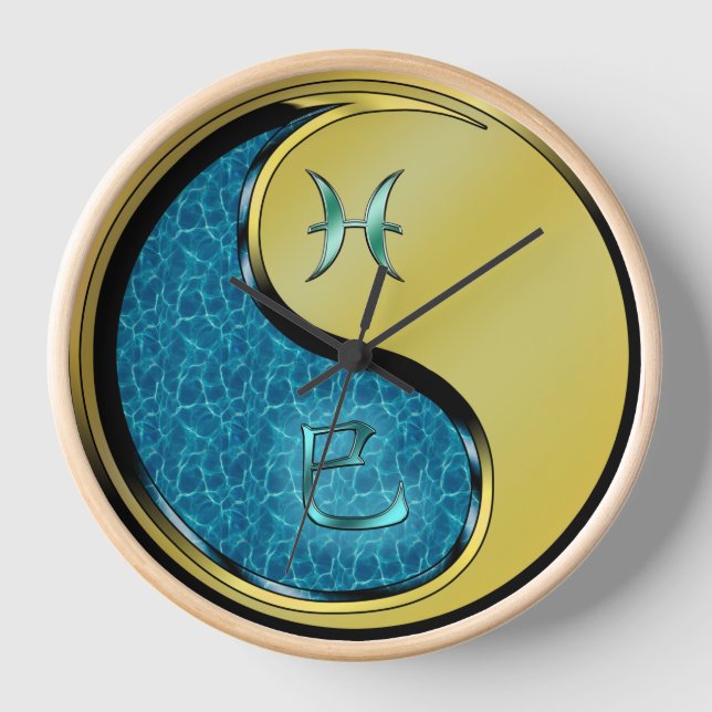 Horloge Poissons & Serpent de Métal (Recto)