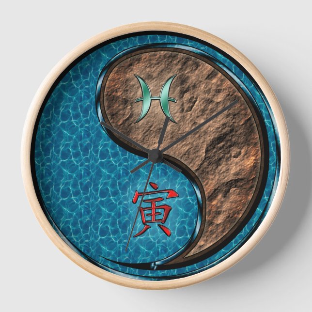 Horloge Poissons & Tigre de Terre (Recto)