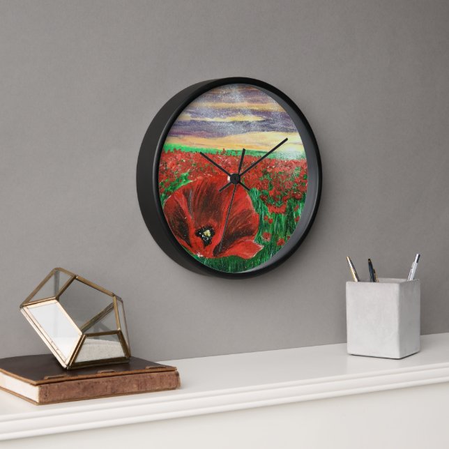 Horloge Poppy Field SF (Bureau)