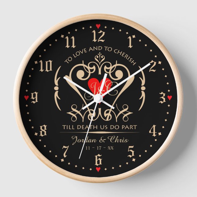 Horloge Pour aimer et chérir l'horloge murale (Recto)