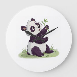 Horloge pour amateur de pandas | Décoration murale