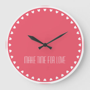 Horloge pour amour de coeurs d'amour "faites