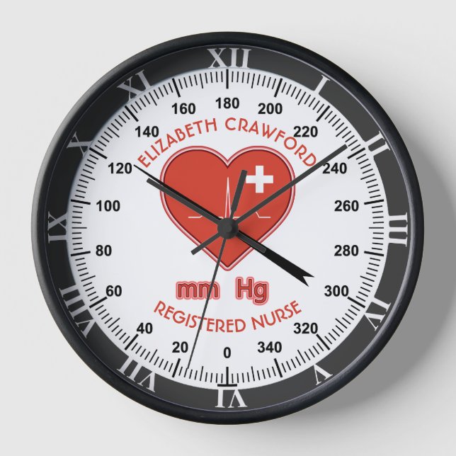 Horloge Pression artérielle Surveillance des soins de sant (Recto)