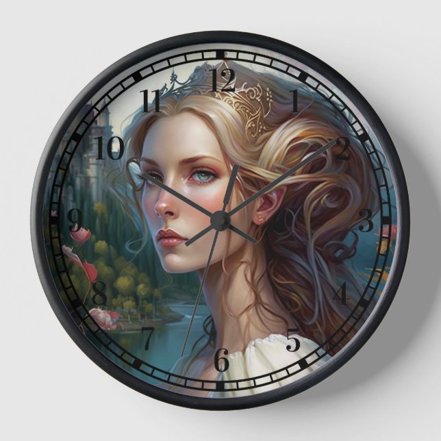 Horloge Princess Castle Imaginaire Art (Recto)