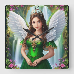 Horloge princesse Angel Personnalisée