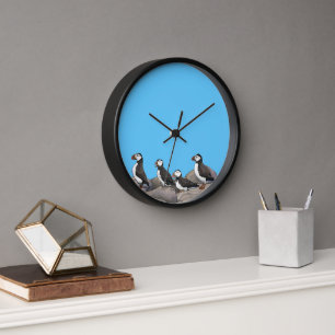 Horloge Puffins de l'Atlantique