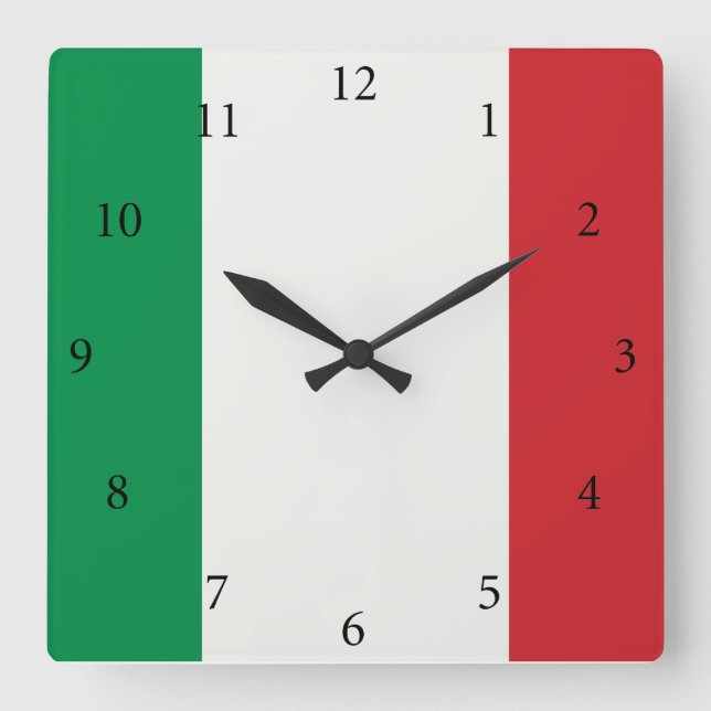 Horloge quadratique Italie (Recto)