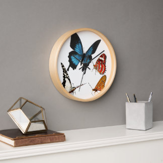 Horloge Quatre papillons