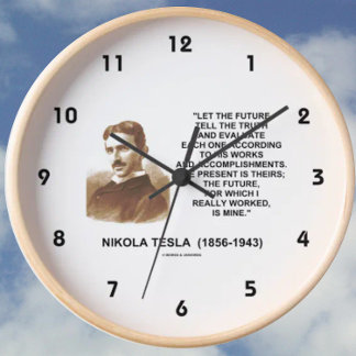 Horloge Que L'Avenir Raconte La Vérité Cite Par Nikola Tes