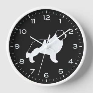 Horloge Race de chien Terre-Neuve Landseer