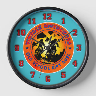Horloge RACESSEURS MOTOCROISÉS vintages