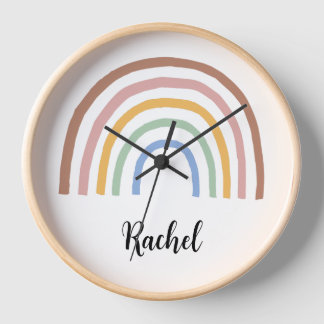 Horloge Rainbow Custom name