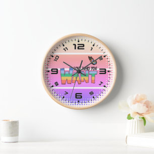 Horloge Rainbow Love Qui Vous Voulez