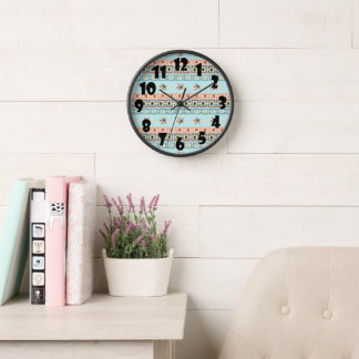 Horloge Rayures milieu de siècle