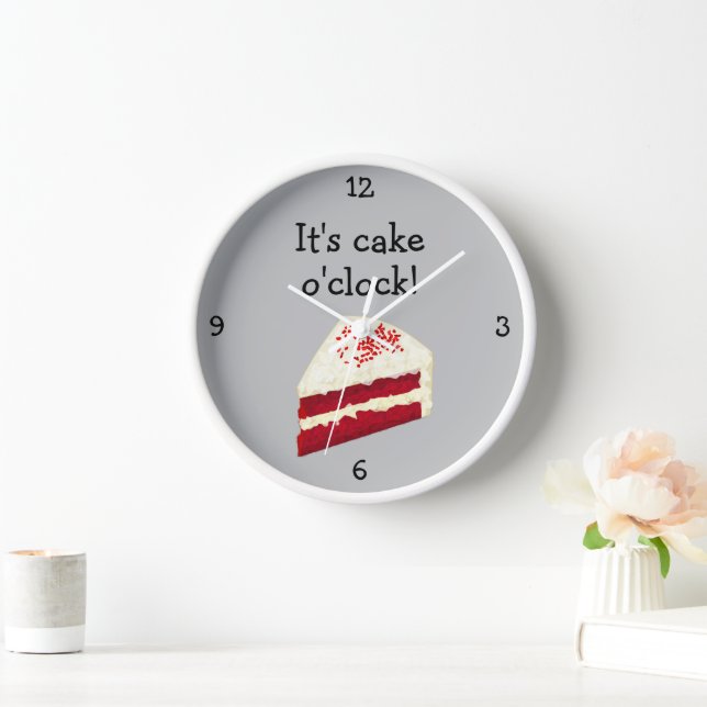 Horloge Red Velvet Flavor Sponge Cake O'Clock - Cuisine (Maison)