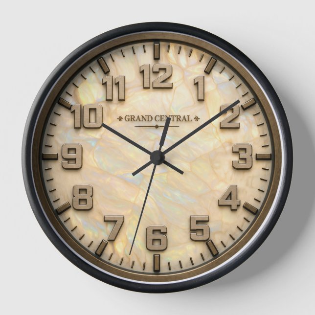 Horloge Réplique en bronze avec combinaison d'opale (Recto)