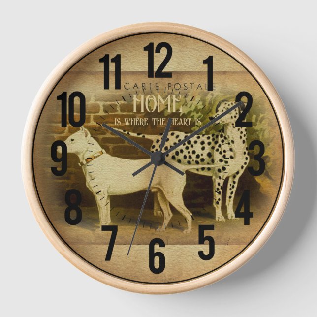 Horloge Représentation élégante d'un animal de compagnie b (Recto)