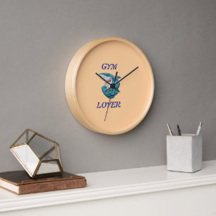 Horloge Requin Amateur de Gym – Création Drôle de Requin d