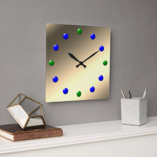 Horloge - Retro 60s Golden Metallic Face