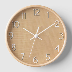 Horloge Revêtement en bois