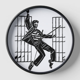 Horloge Rockin The jail house Man Dancing Abstract Art   C