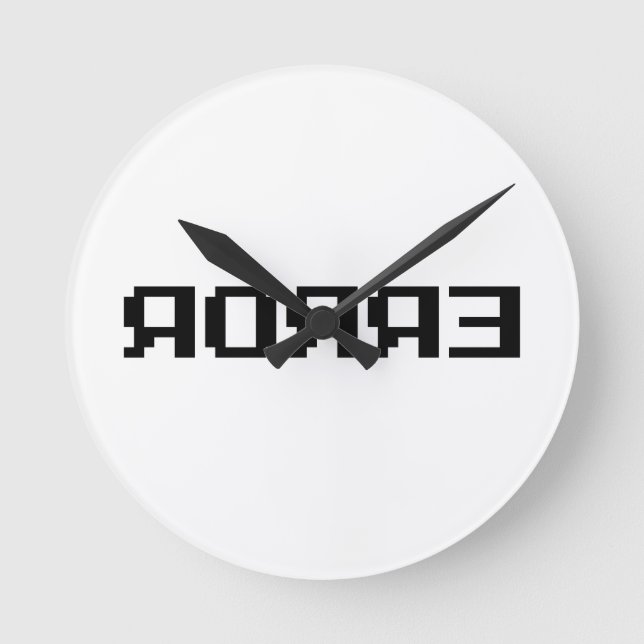 HORLOGE RONDE Я Я Я Ǝ | ERREUR (Recto)