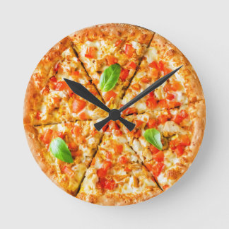 Horloge Ronde ザ 掛 け pizza 計