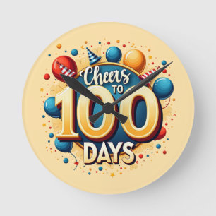 Horloge Ronde 100 jours de fête : 100e jour d'école