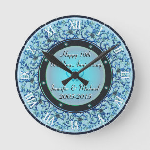Horloge Ronde 10e Silver Wedding Anniversary