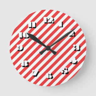Horloge Ronde 12 Nombre de choix à choisir -Bandes-Horloge