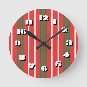 Horloge Ronde 12 Nombre de choix à choisir -Bandes-Horloge