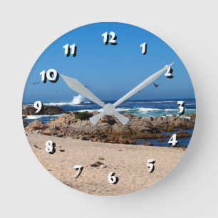 Horloge Ronde 12 Nombre de choix à choisir - Ocean Waves-Clock