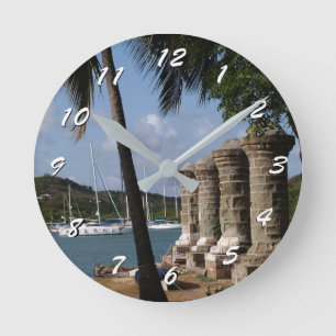 Horloge Ronde 12 Number Choices to Choose-Antigua Nelson's-Clock