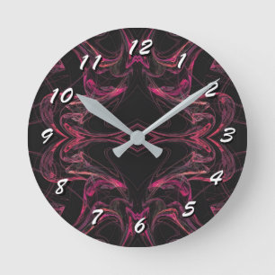 Horloge Ronde 12 Number Choices to Choose-Fractal Art-Clock