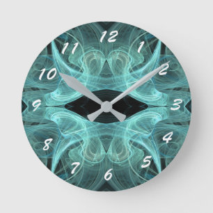 Horloge Ronde 12 Number Choices to Choose-Fractal Art-Clock
