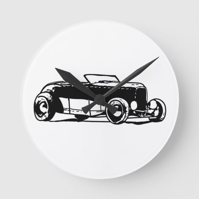 Horloge Ronde 1930s Hotrod (Recto)
