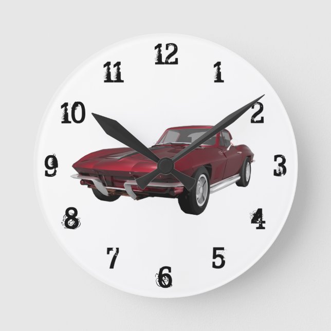 Horloge Ronde 1967 Corvette: Wall Clock (Recto)