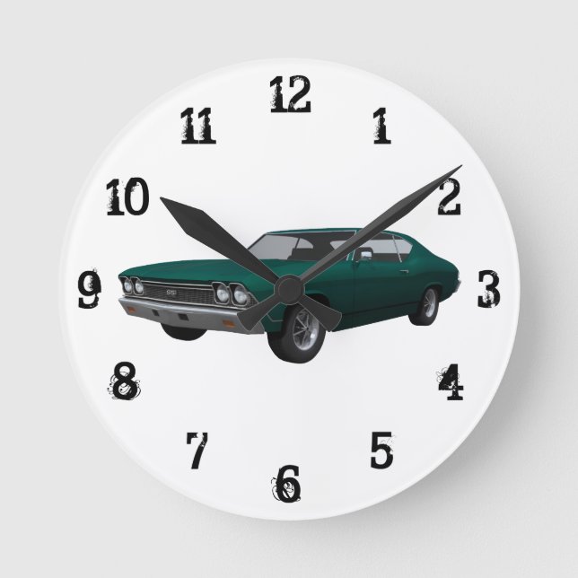 Horloge Ronde 1968 Chevelle SS : Wall Clock (Recto)