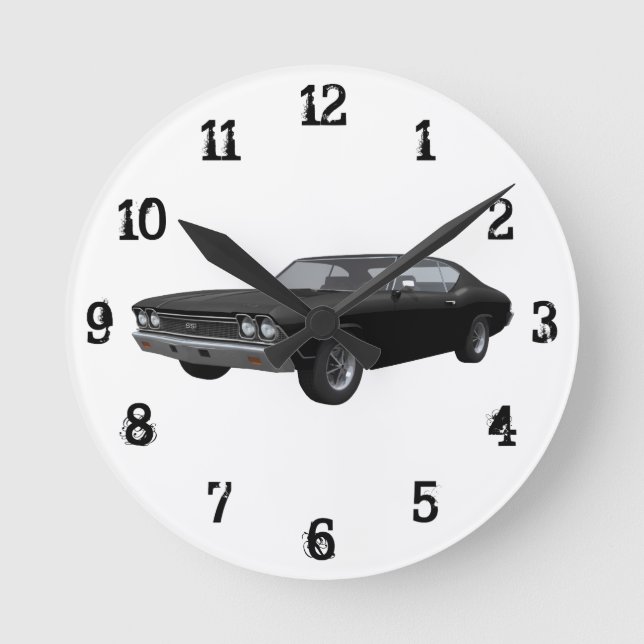 Horloge Ronde 1968 Chevelle SS : Wall Clock (Recto)