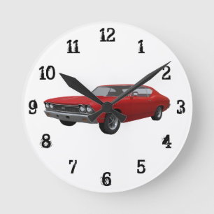 Horloge Ronde 1968 Chevelle SS : Wall Clock